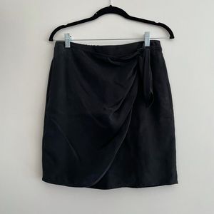 Jcrew silky Black tie skirt